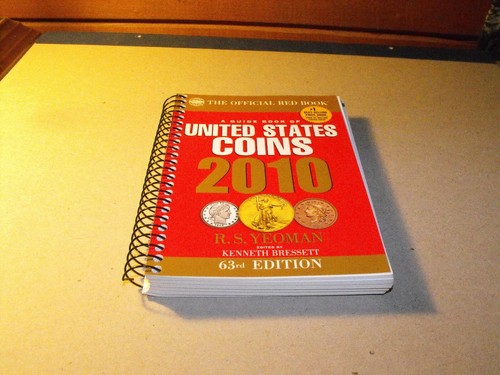 2010 red book - book, coins