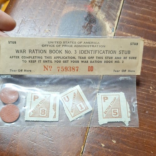Wwii war ration book - us, 3